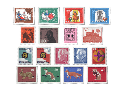 Briefmarken Deutschland Jahrgang 1967
