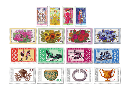 Briefmarken Deutschland Jahrgang 1976