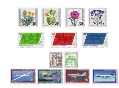 Briefmarken Deutschland Jahrgang 1980