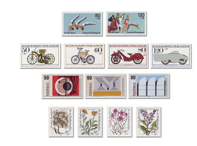 Briefmarken Deutschland Jahrgang 1983