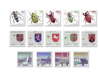 Briefmarken Deutschland Jahrgang 1993