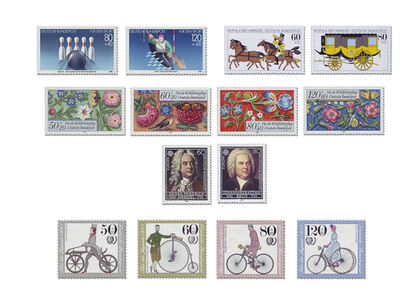 Briefmarken Deutschland Jahrgang 1985