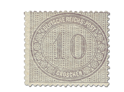 Briefmarke Kaiserreich - Innendienstmarke zu 10 Groschen