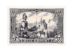Briefmarke zur Enthüllung des Denkmals von Kaiser Wilhelm I