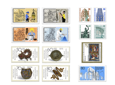 Briefmarken-Jahrgangssatz Berlin 1987, postfrisch
