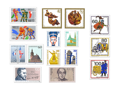Briefmarken-Jahrgangssatz Berlin 1989, postfrisch