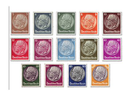 Briefmarken Deutsches Reich - Hindenburg-Medaillon