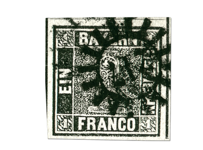 Deutschlands erste Briefmarke  - Der 