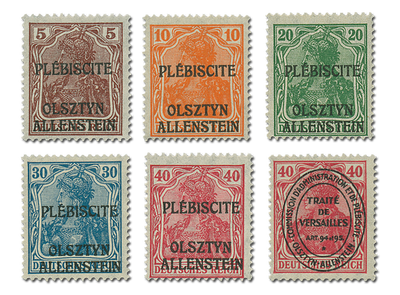 Die unverausgabten Briefmarken Allensteins