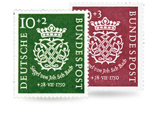 Briefmarken des Jahrgangssatzes von 1950