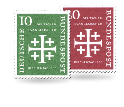 Briefmarkensatz Deutscher Evangelischer Kirchentag 1956