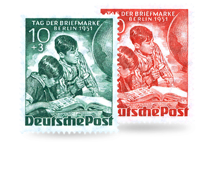 Briefmarken Berlin Tag der Briefmarke 1951