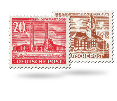 Briefmarken Berlin Berliner Bauten