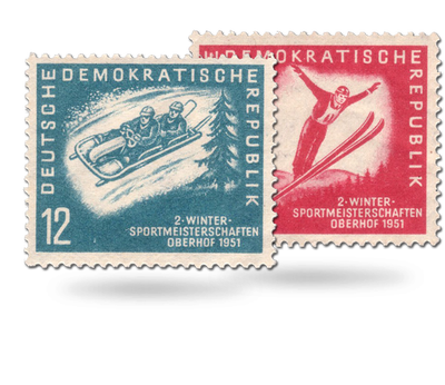 Briefmarken Wintersport-Meisterschaften in Oberhof