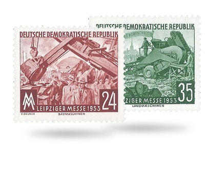 Briefmarken Leipziger Herbstmesse 1953