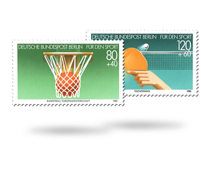 Briefmarken Sporthilfe Berlin 1985, Mi.-Nr. 732-733