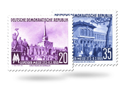 Briefmarken Leipziger Frühjahrsmesse 1955