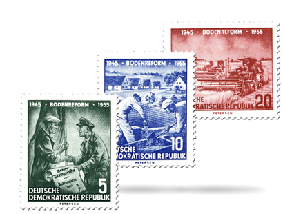 Briefmarken 10 Jahre Bodenreform