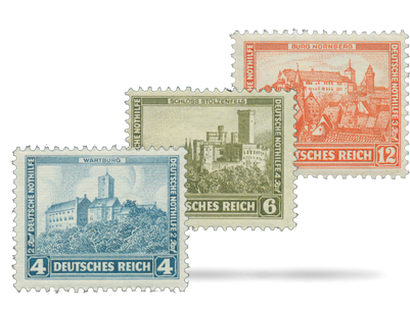 Briefmarkensatz Burgen und Schlösser