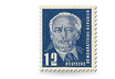 Briefmarkensatz zu Ehren von Wilhelm Pieck auf Albumblatt