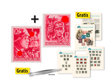 Die 100 letzten Briefmarken des "Dritten Reichs"