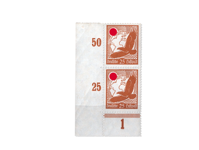 Drittes Reich Abarten "25 Pfennig Flugpostmarke 1934"