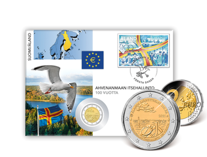 2 €-Numisbriefe Europa - Motiv: Aland Inseln