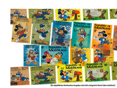 TOPSELLER: Das große Comic-Paket: 500 Disney -Motive auf Briefmarken!