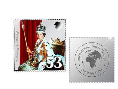 Exklusive Silberbriefmarken Kollektion mit den schönsten Momenten der Windsors