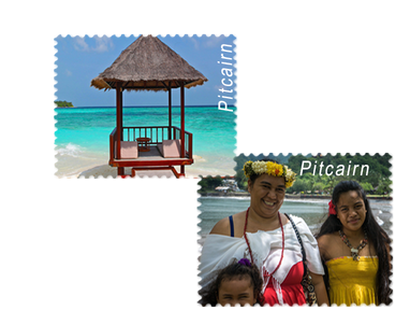 Die offiziellen Briefmarken <br>Neuheiten der Insel Pitcairn