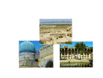 Die offiziellen Briefmarken <br>Neuheiten aus Usbekistan