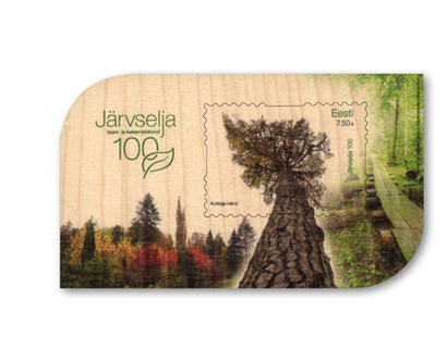 Estnischer Block für das Naturschutzgebiet Järvselja aus echtem Holz
