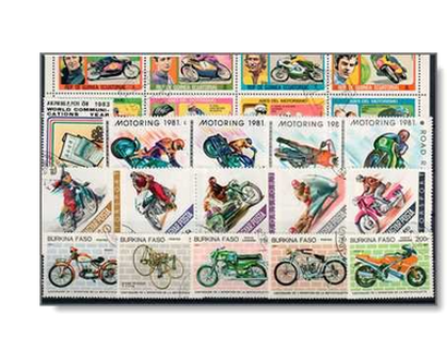 Endlich! Motorräder auf 100 Briefmarken