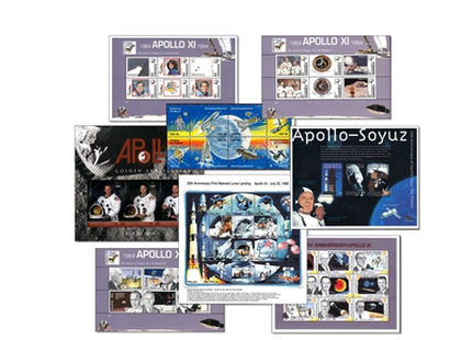 "Apollo 11" - in 100 Kleinbogen und Blocks! 