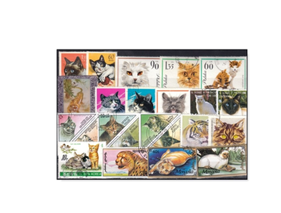 Welt der Katzen - 500 verschiedene Briefmarken