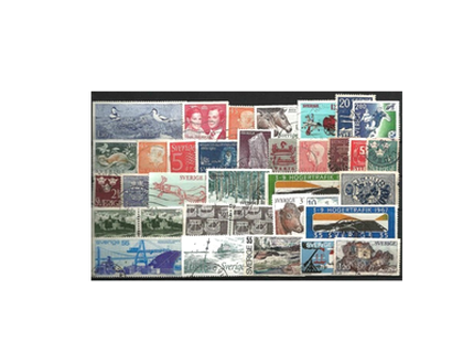 500 verschiedene Briefmarken Schweden