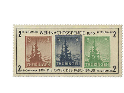 Briefmarkenblock Thüringen - Für die Opfer des Faschismus