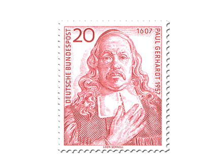Briefmarke 350. Geburtstag von Paul Gerhardt