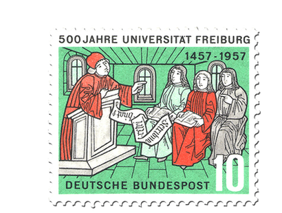 Briefmarke 500 Jahre Universität Freiburg