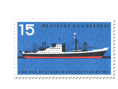 Briefmarke Tag der deutschen Seeschiffahrt 1957