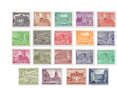 Briefmarken Berliner Bauten