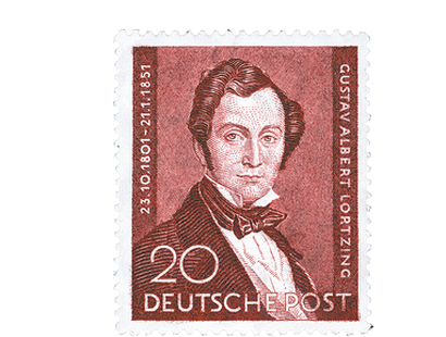 Briefmarke Berlin 100. Todestag Albert Lortzing