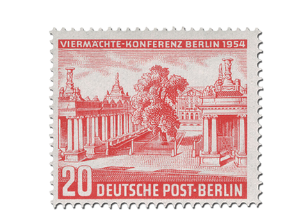 Briefmarke Berlin Viermächte-Konferenz