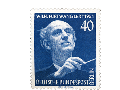 Briefmarke Berlin 1. Todestag Wilhelm Furtwängler