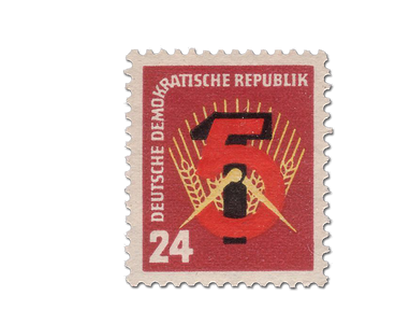 Briefmarke Erster Fünfjahresplan