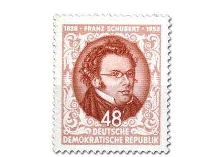 Briefmarke 125. Todestag Franz Schubert
