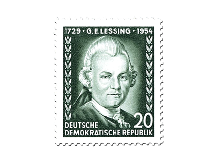 Briefmarke 225. Geburtstag G.E. Lessing