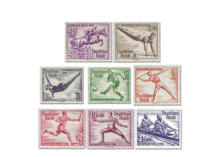 Briefmarken Deutsches Reich - Olympische Sommerspiele Berlin