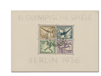 Briefmarkenblock 5: "Olympische Sommerspiele Berlin", 1936