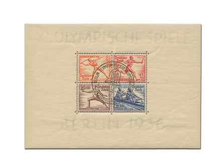 Briefmarkenblock 6: "Olympische Sommerspiele Berlin", 1936